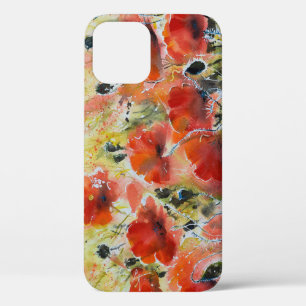 Roter Mohn Blume, weiche Wasserfarbe. Case-Mate iPhone Hülle