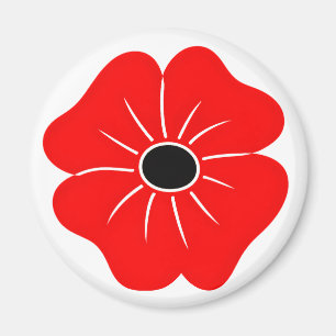 Roter Mohn-Gedenktag Magnet