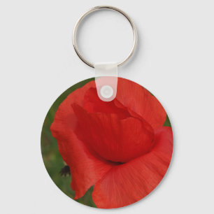 Roter Mohn Schlüsselanhänger