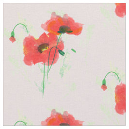 Roter Mohn Stoff