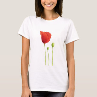 Roter Mohn-T - Shirt