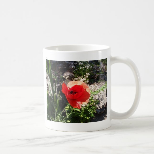 Roter Mohn Tasse (Rechts)