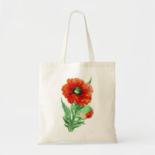 Roter Mohn Tragetasche