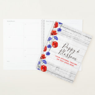 Roter Mohn und Kornblume Rustikale Boutique aus Ho Planer
