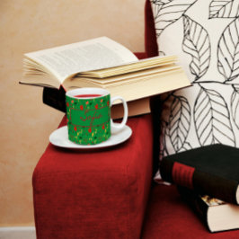 Roter Mohnkaffee, Wildblumen, Tasse