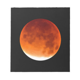 Roter Mond Aufgehend Notizblock