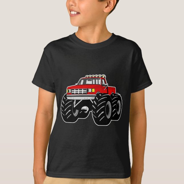 ROTER MONSTER-LKW T-Shirt (Vorderseite)