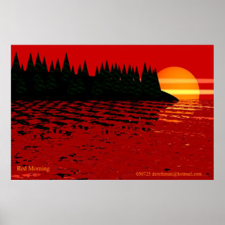 Roter Morgen (Druck) Poster