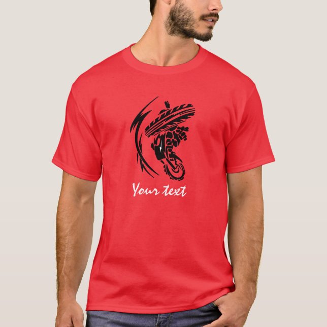 Roter Motocross T-Shirt (Vorderseite)