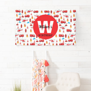 Roter Motor Freibord Geburtstagspartei Banner