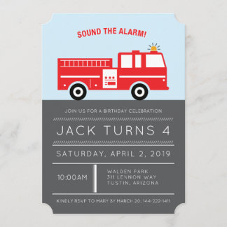 Roter Motor Geburtstagsparty Einladung