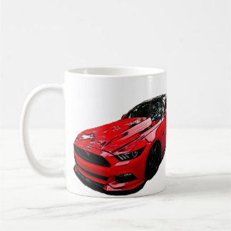 Roter Mustang S550 Kaffeetasse