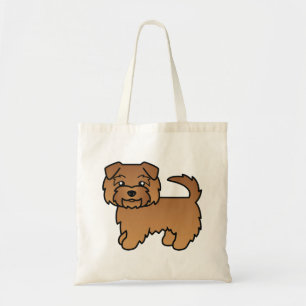 Roter Norfolk Terrier Süßer Cartoon-Hund Tragetasche