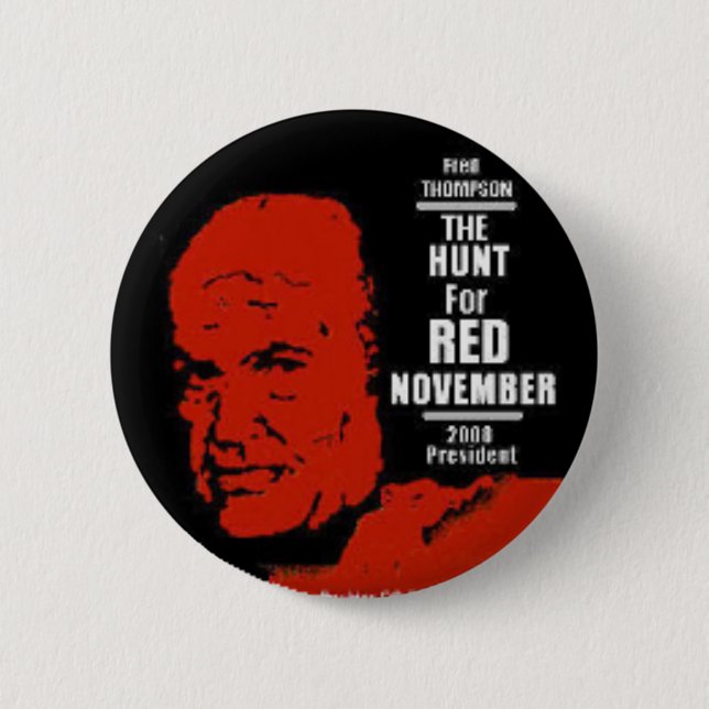 Roter November-Knopf Button (Vorderseite)