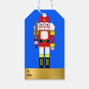 Roter Nussknacker Geschenkanhänger