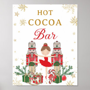 Roter Nussknacker Winter Onederland Heiße Schokola Poster