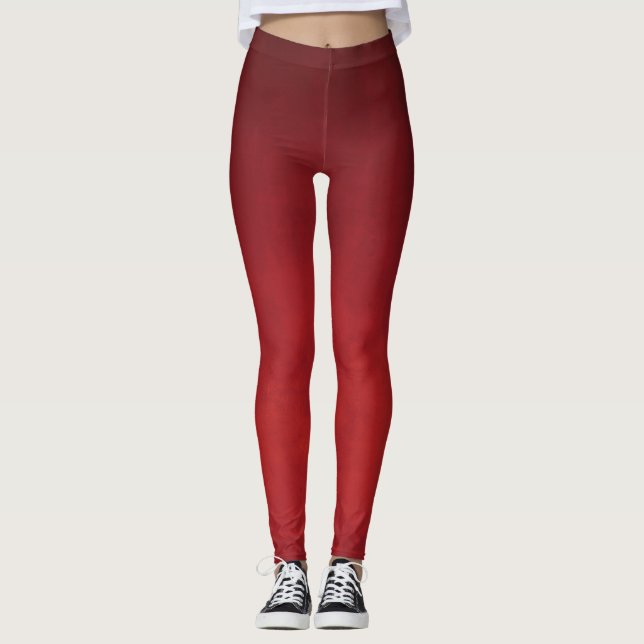 Roter Ober Leggings (Vorderseite)