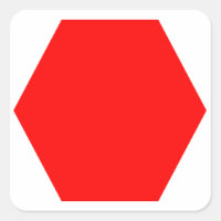 Roter Octagon-Sticker (für Köche ab 12 Jahren)