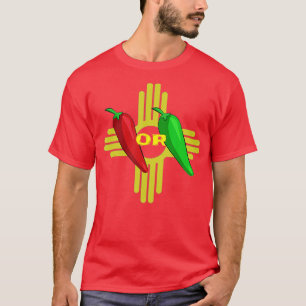 Roter oder grüner Chile Hatch New Mexico Zia 1 T-Shirt