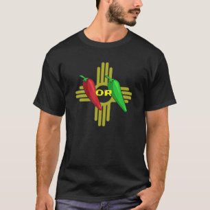 Roter oder grüner Chile Hatch New Mexico Zia T-Shirt