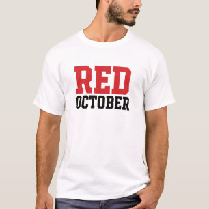 Roter Oktober Baseball Postsaison Fan T - Shirt 2