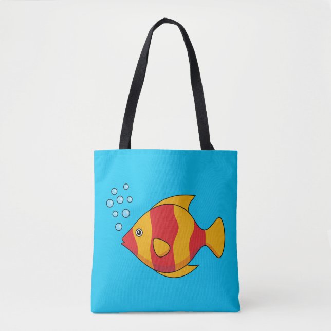 Roter Orange Tropischer Fisch (Vorderseite)