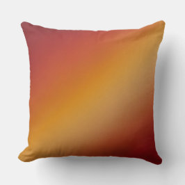 roter orangefarbener und gelber Diagonalverlauf Kissen