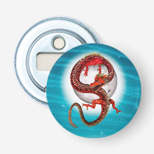 Roter Ostdrache - Mythische Fantasiewesen Flaschenöffner