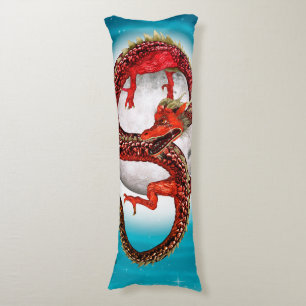 Roter Ostdrache - Mythische Fantasiewesen Seitenschläferkissen