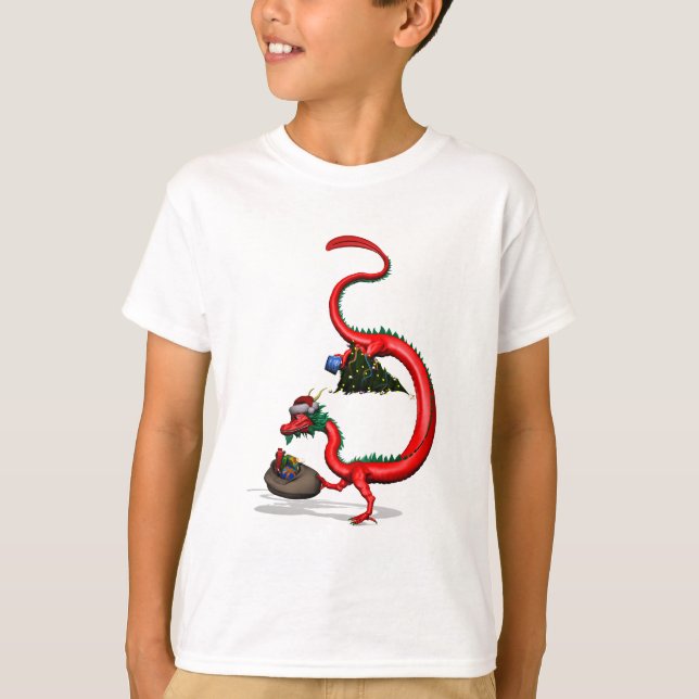 Roter Ostdrache T-Shirt (Vorderseite)