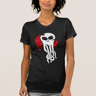 Roter Ozeanschädel T-Shirt