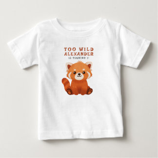 Roter Panda 1. Geburtstagsfeier Baby T-shirt