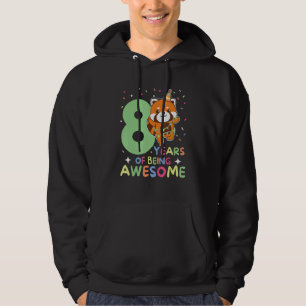 Roter Panda 8. Geburtstag Kinder 8 Jahre alter rot Hoodie