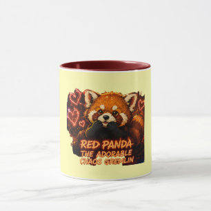 Roter Panda „Adorable Chaos Gremlin“-Tasse Tasse