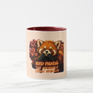 Roter Panda „Adorable Chaos Gremlin“-Tasse Tasse