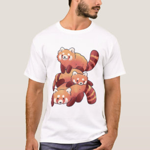 Roter Panda � Art Süße Tier T-Shirt