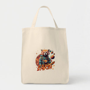 Roter Panda-Astronaut Tragetasche