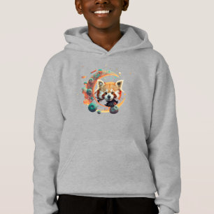 Roter Panda auf Mars Hoodie