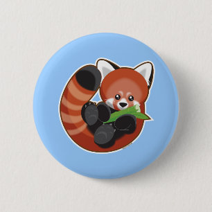 Roter Panda Button