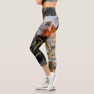 Roter Panda Capri Leggings