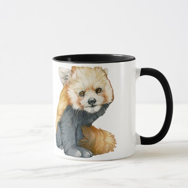 Roter Panda CUB - R ist für roten Panda Tasse (Rechts)