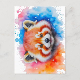 Roter Panda cute Postkarte