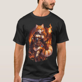 Roter Panda-Feuer-Magier T-Shirt