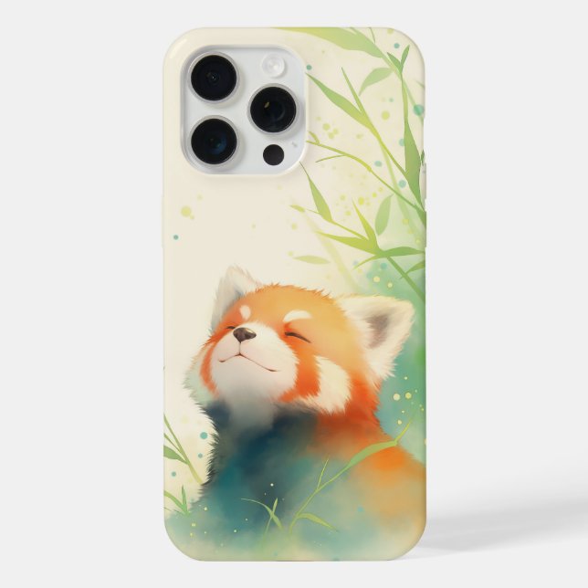 Roter Panda Friedlicher Segen iPhone Hülle (Rückseite)
