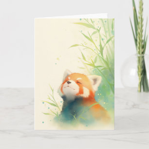 Roter Panda Friedlicher Segen Karte