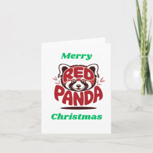 Roter Panda Frohe Weihnachten