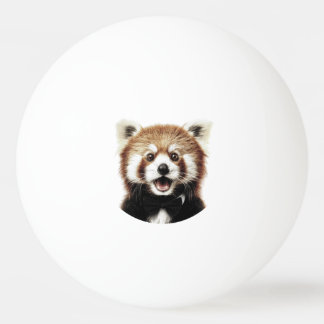 Roter Panda Gesicht Tischtennisball