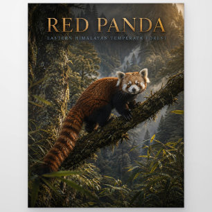 Roter Panda Himalaja-Wald TIERE Postkarte