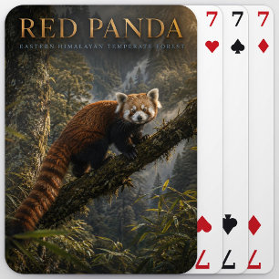 Roter Panda Himalaja-Wald TIERE Spielkarten