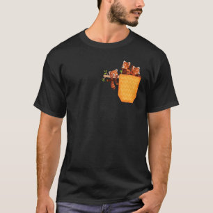 Roter Panda in der Tasche Rote Pandas Tier Grafi T-Shirt